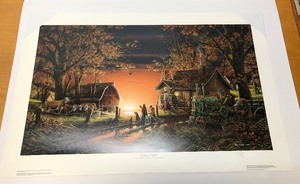 lot 37 image: Unframed Signed Numbered Terry Redlin Print - Morning Surprise
