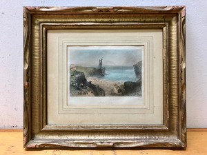 lot 43 image: Early Antique Hand Colored Lithograph - Ballybunnion, Ireland - J. Cousen