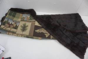 lot 98 image: Fur backed blanket