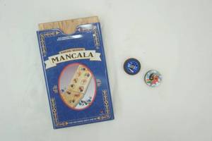 lot 103 image: Vintage slammers and Mancala wood puzzle