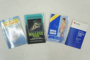lot 132 image: Sporting books, maps, Walleye wisdom and First Aid
