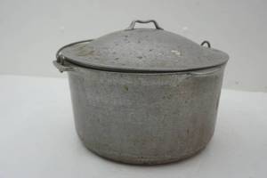 lot 245 image: aluminum pot with lid