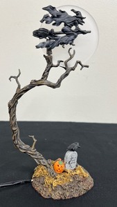 lot 9 image: Department 56 Village Accessories Witch By The Light of the Moon