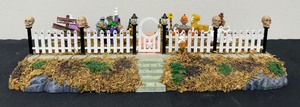 lot 29 image: Lemax Spooky Town Collection Phantom Way Lighted Spooky Front Yard