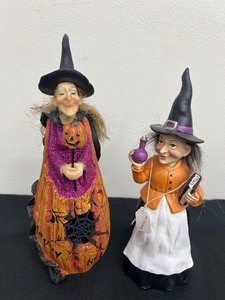 lot 80A image: Two Decorative Witch Figurines