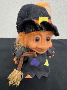 lot 88 image: Adorable Vintage Russ Orange Haired Halloween Troll