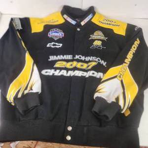 Mens Chase NASCAR Jimmie Johnson 2007 Championship Jacket Excellent Condition Size XXXL