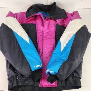 Mens Polaris PinkBlackBlue Sledding Ski Jacket Size Large Tall Thermoloft