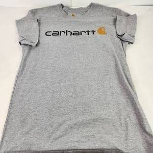 Mens Gray Carhartt T-Shirt Original Fit Large Tall Great Condition