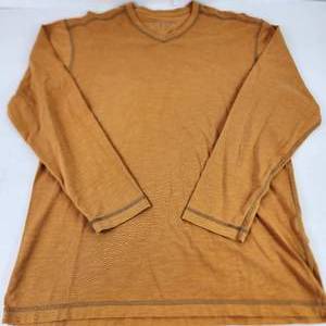 Mens Orvis Gold Long Sleeve T-shirt Size Medium