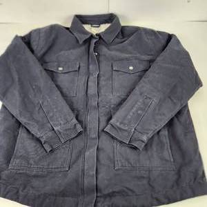 Womens Blue Dickies Denim Fleece Lined Jacket Pockets Zipper Snaps