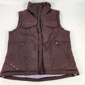 Womens Columbia Brown Vest Purple Lining Size Medium Excellent Condition