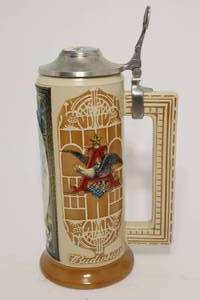 lot 49 image: Malt-Nutrine 1906 Calendar Series Spring Stein