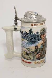 lot 56 image: Budweiser Honoring Tradition And Courage Series Army Stein