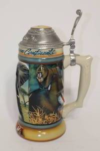 lot 68 image: Budweiser Animals Of The Seven Continents Series Stein