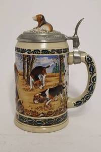 lot 74 image: Budweiser Hunters Companion Series Stein