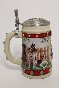lot 78 image: Budweiser Mans Best Friend Series Stein