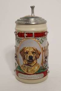 lot 80 image: Budweiser Mans Best Friend Series Stein