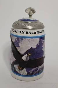 lot 92 image: The American Bald Eagle Stein Series