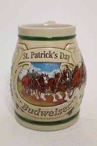 lot 96 image: 1996 St. Patricks Day Horseshoe Stein