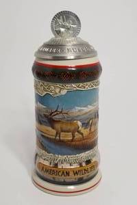 lot 129 image: Budweiser American Wildlife Series Stein