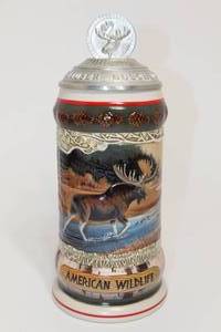lot 130 image: Budweiser American Wildlife Series Stein