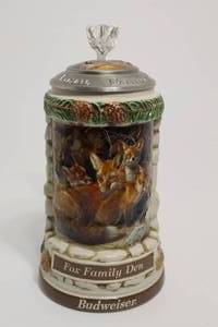 lot 139 image: Budweiser Animal Families Stein Service