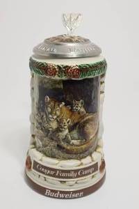 lot 141 image: Budweiser Animal Families Stein Series