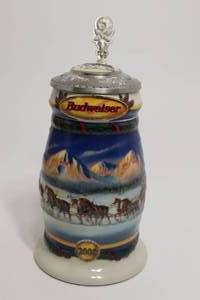 lot 147 image: 2000 Budweiser Holiday Stein