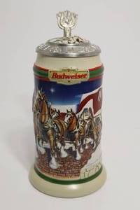 lot 149 image: 1998 Budweiser Holiday Stein