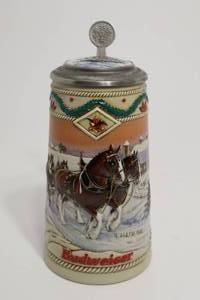 lot 151 image: 1996 Budweiser Holiday Stein