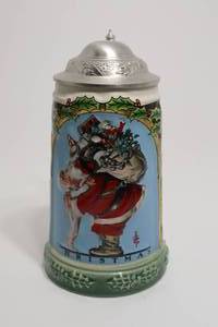 lot 154 image: Christmas Collection Stein The Saturday Evening Post Cover