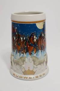 lot 161 image: 2005 Budweiser Holiday Stein