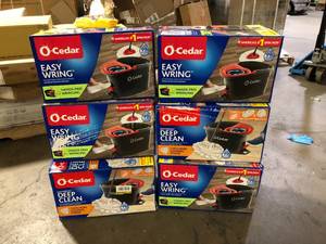 Lot of O-Cedar EasyWring Microfiber Spin Mop with Bucket System  Customer Return See Pictures