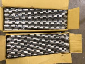 Lot of  Norsk Reversible Rustic BrownBlack Faux Wood 24 in. x 24 in. x 0.47 in. Foam Mats (4-Pack)  Customer Return See Pictures