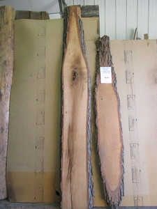 Two Red Oak Slabs, 1-12 x 67L an...