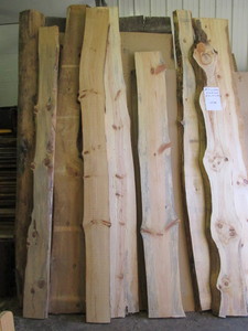 Eight Pine Slabs, 7-8ft Long...