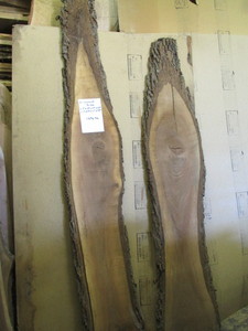 Two Walnut Slabs, 1 Thick, 69 and...