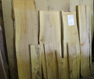 Eight Hard Maple Slabs, 60 to 66 ...