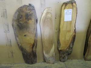 Three White Oak Slabs, 48 to 52 L...