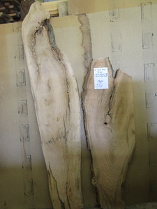 Two Red Oak Slabs, 62 and 86 Long...