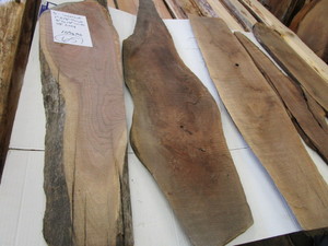 Five Walnut Slabs, 48 Long...