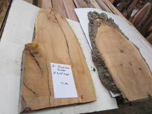 Two Red Oak Slabs, 36 Long...