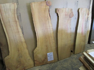 Four White Pine Slabs, 48 Long...