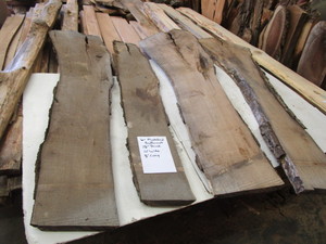Six Matched Butternut Slabs, 5ft Lo...
