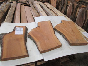 Three Cherry Matched Slabs, 2 Thic...
