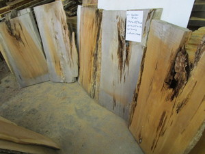 Four Cedar Slabs approx 40 Long, O...