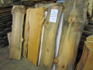 Five Pine Slabs, 1-34 to 2 Thick...