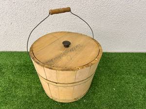 lot 13 image: Wood Pail with Cover