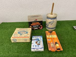 lot 108 image: Gun Cleaning Kit, Ceramic Briquettes & Misc
